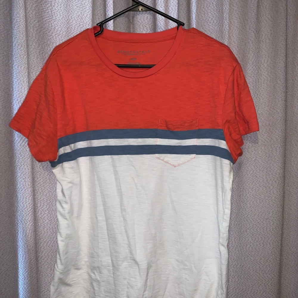 Aeropostale men T-Shirt white and beach